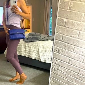 Beautiful blue color crossover purse